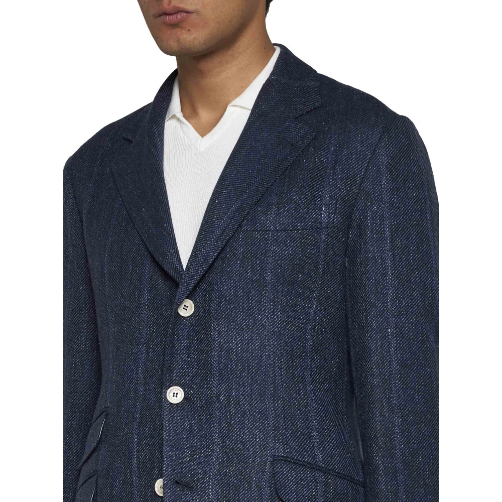 BRUNELLO CUCINELLI Blauwe Herenjassen Blue Heren