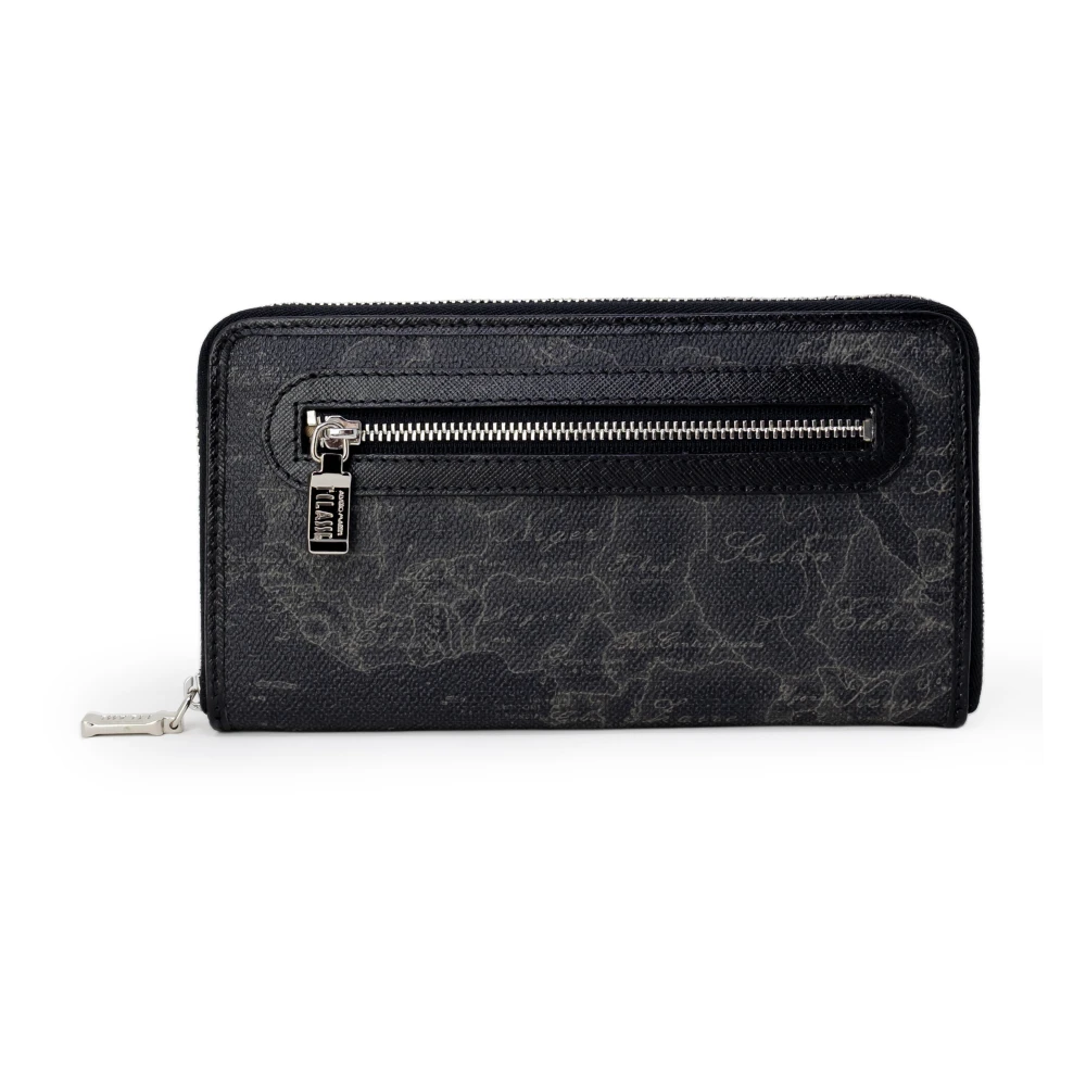 Alviero Martini 1a Classe Zwarte leren portemonnee met polyurethaan afwerking Black Dames