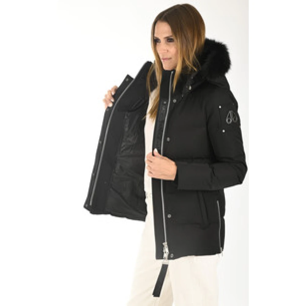 Moose Knuckles Zwarte Astoria Donsjas Black Dames