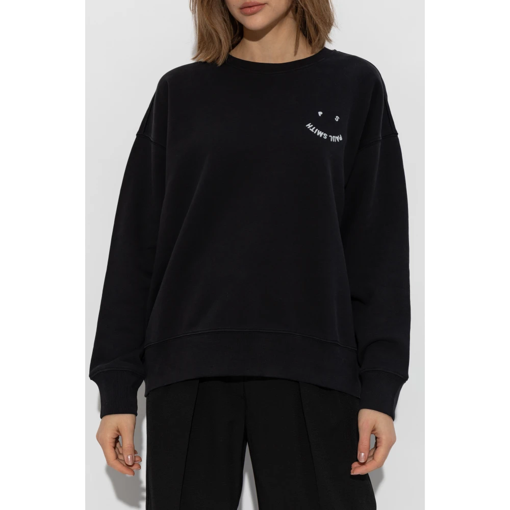 PS By Paul Smith Sweatshirt met geborduurd logo Black Dames