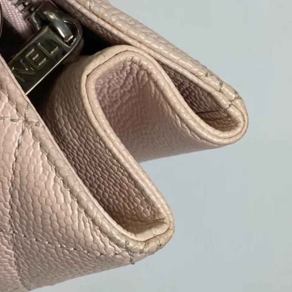 Chanel Vintage Pre-owned Leather totes Pink Dames