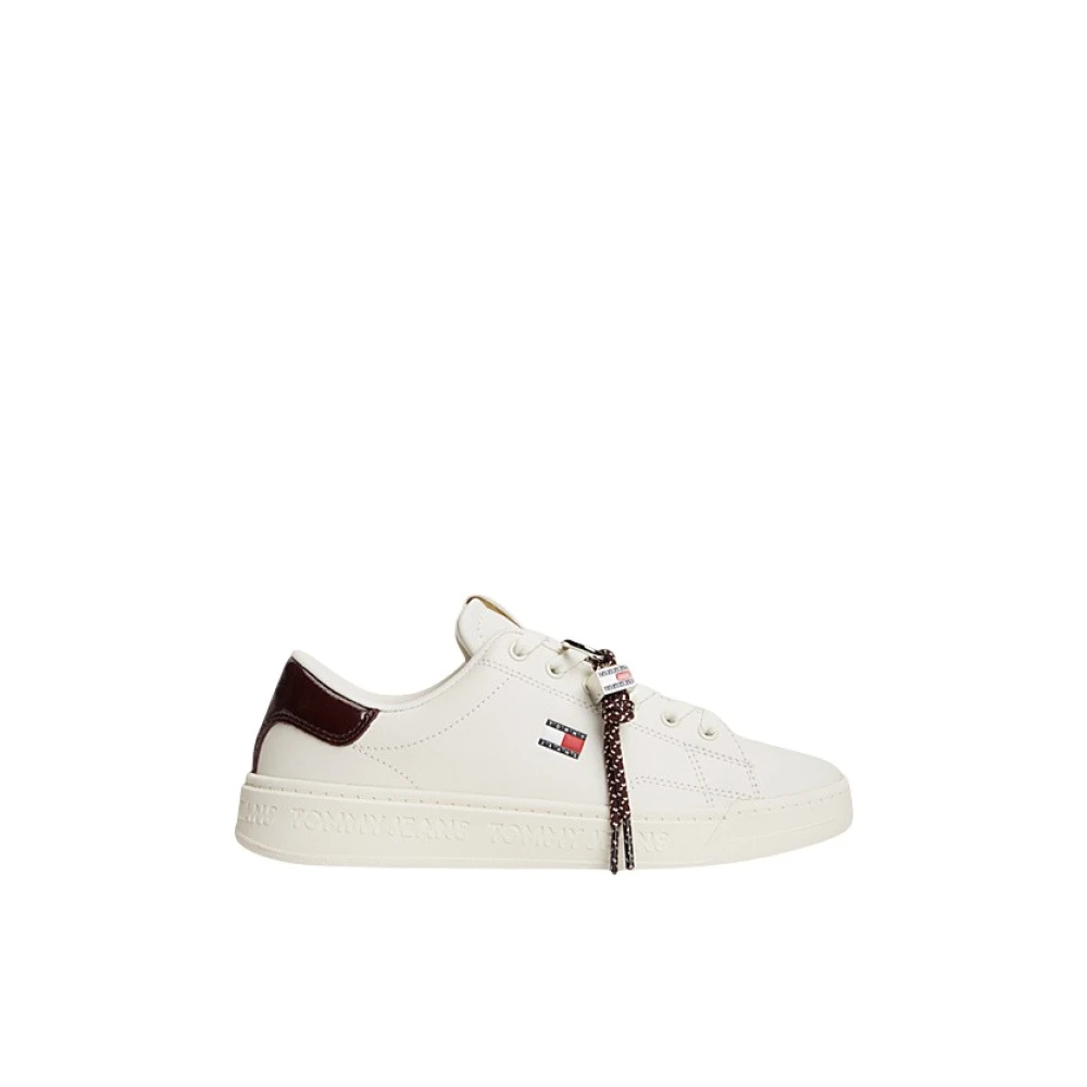 Tommy Jeans Women's Ivory Tommy Hilfiger Logo Sneaker In For - Image 3