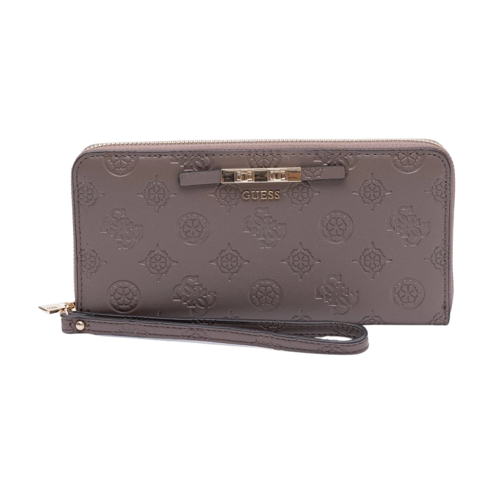 Portafoglio Guess Portafoglio Carmella Grand Tortora Logo Donna Marrone Unica Sintetico - Immagine 3