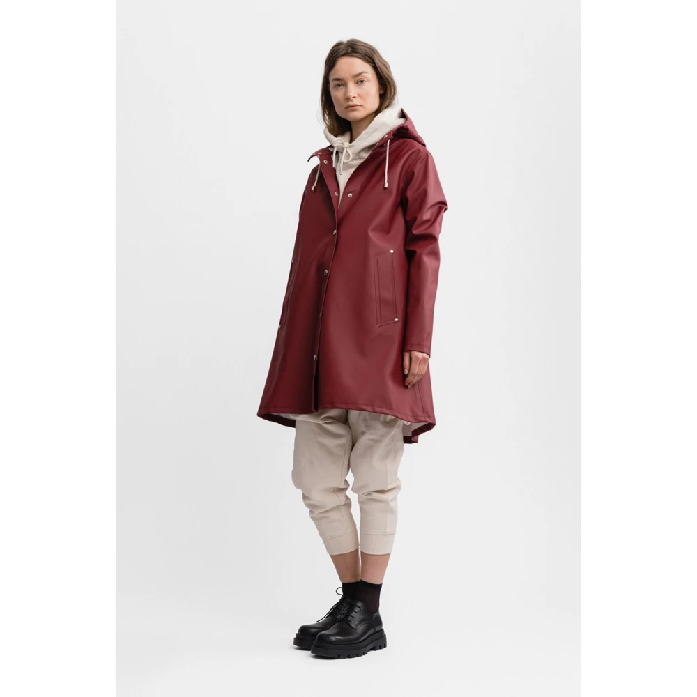 Stutterheim Stockholm Hilltop Raincoat Red Dames