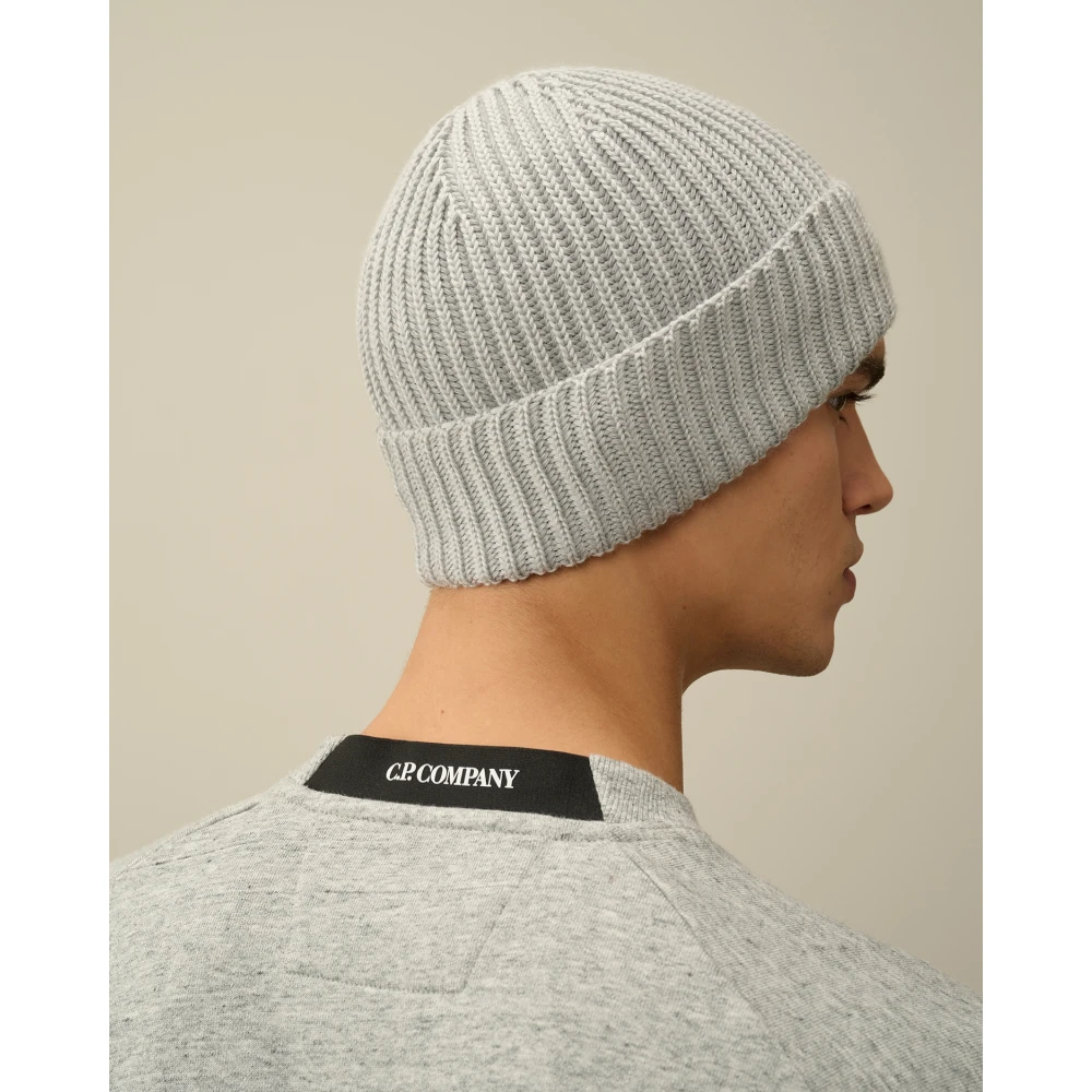 C.P. Company Fijne Merino Wol Lensmuts Gray Dames