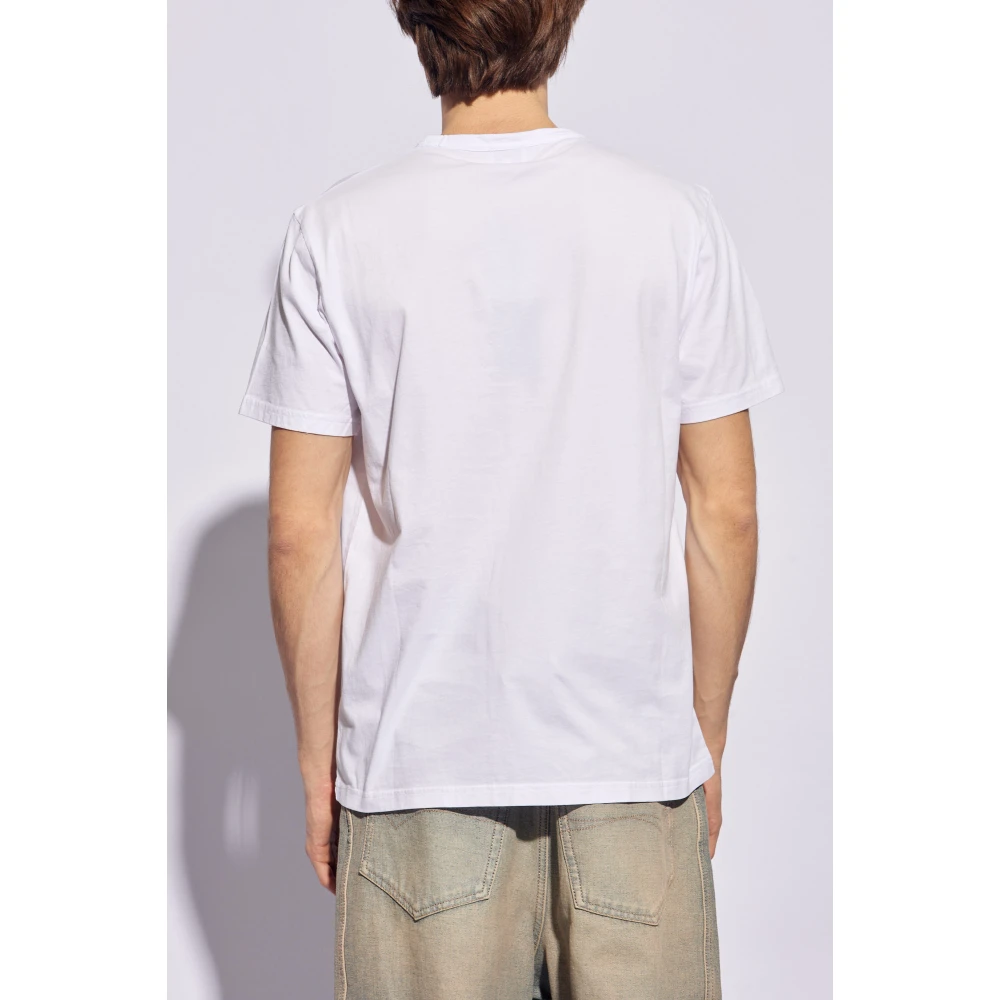 Woolrich T-shirt met logo White Heren