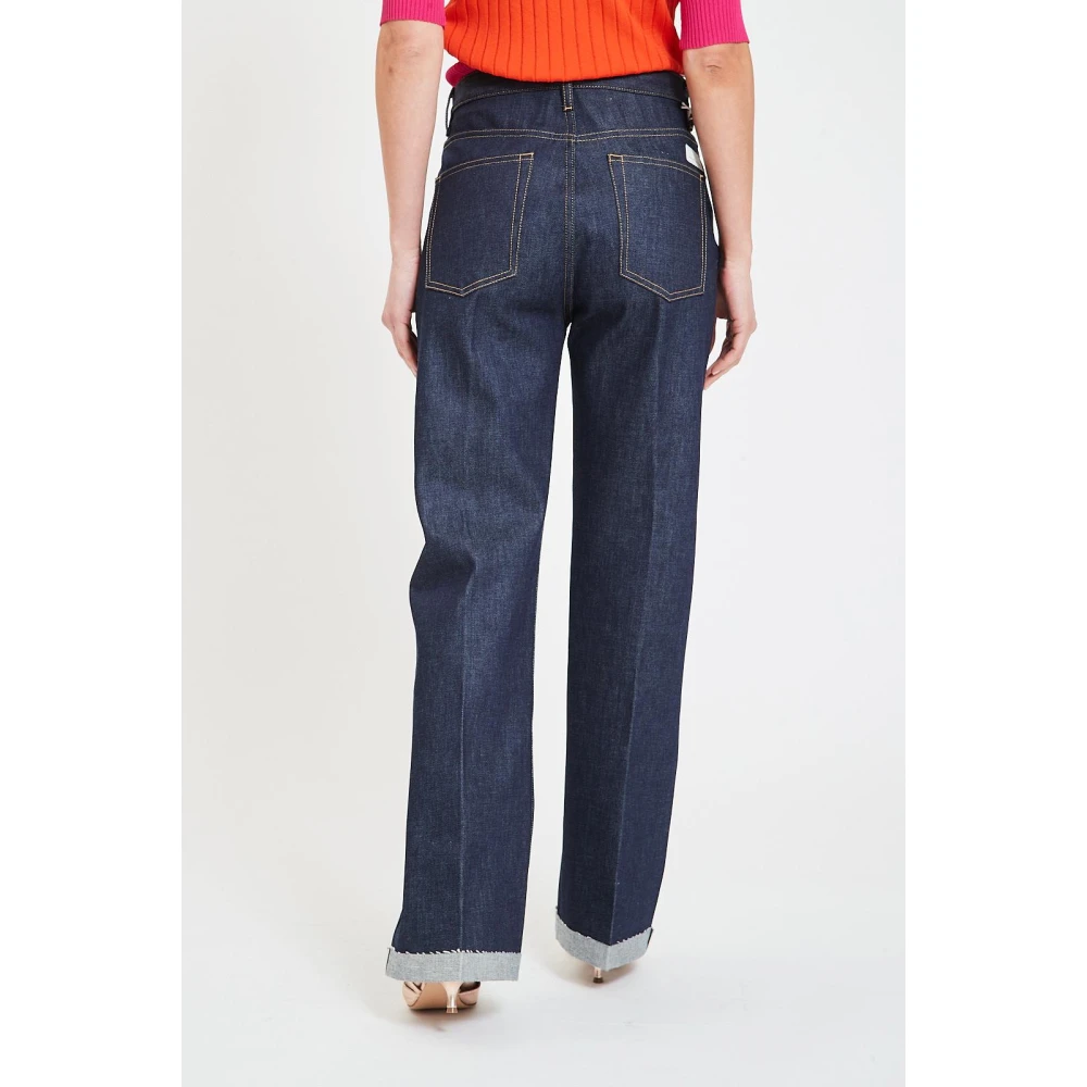 Nine In The Morning Stijlvolle Palazzo Jeans voor Vrouwen Blue Dames