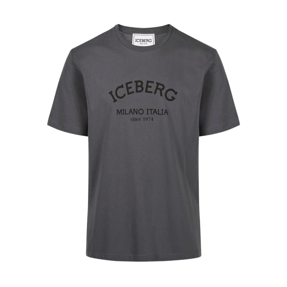 Iceberg T-shirt met ijsberglogo Gray Heren