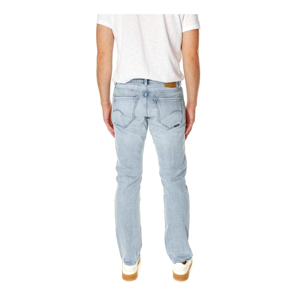 G-Star Straight Fit Mid Waist Jeans Blue Heren