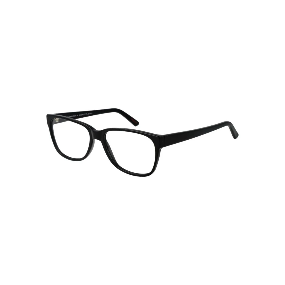 Andy Wolf Unisex Black Rectangle Optical Frames