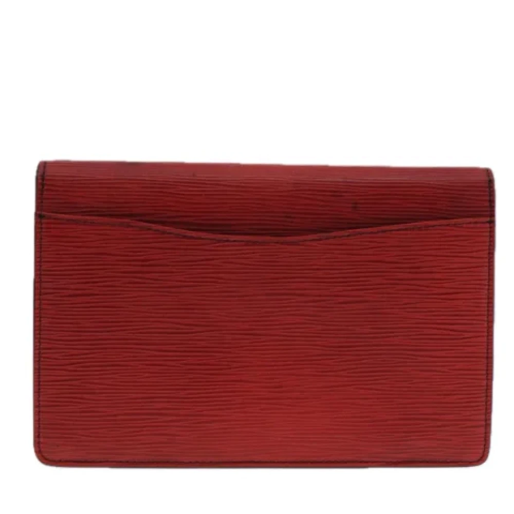 Louis Vuitton Vintage Pre-owned Leather clutches Red Dames