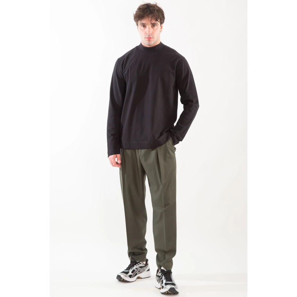 Circolo 1901 Zachte Jersey Longsleeve Tee Black Heren