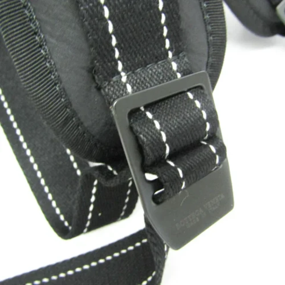 Bottega Veneta Vintage Pre-owned Fabric backpacks Black Dames