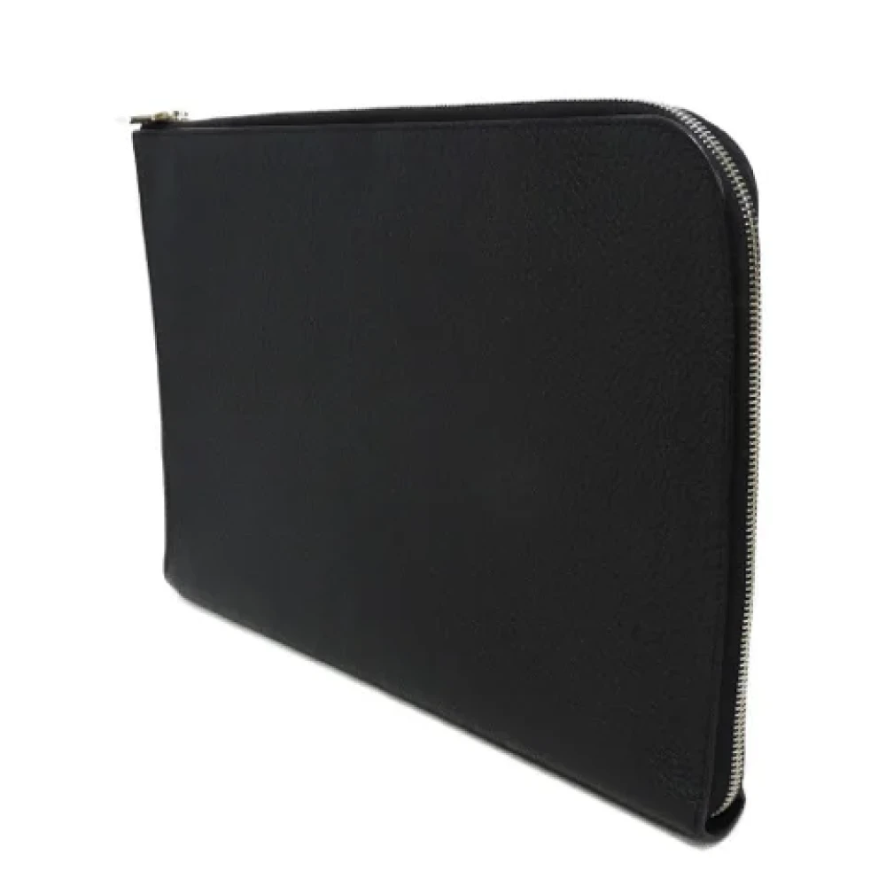 Louis Vuitton Vintage Pre-owned Leather clutches Black Dames