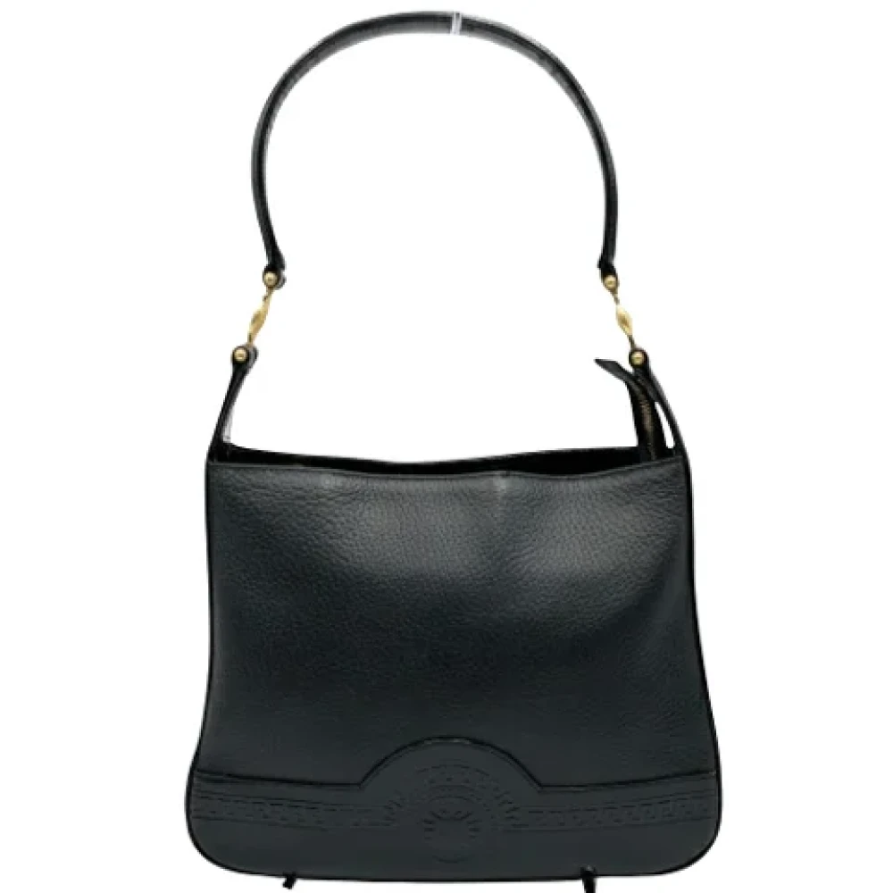 Versace Pre-owned Leather shoulder-bags Black Dames