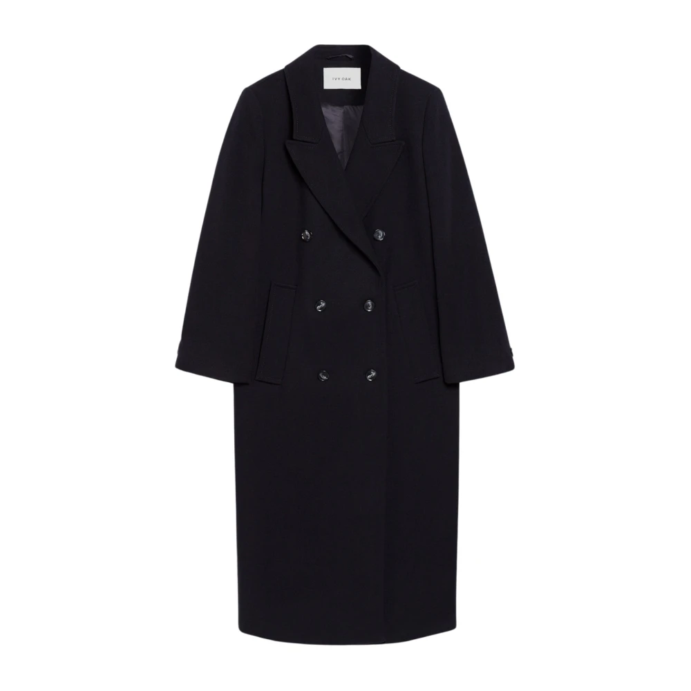 IVY OAK Oversized Boxy Winterjas Blue Dames