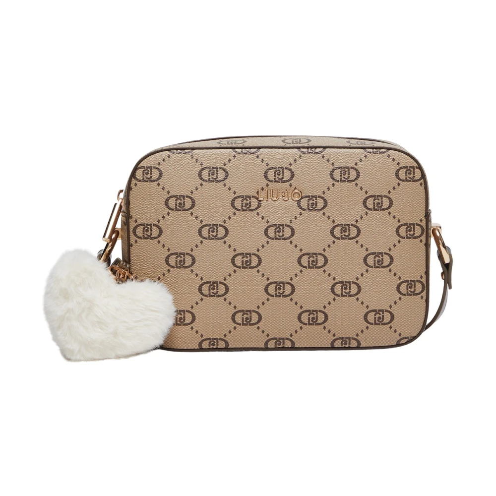 Liu Jo Logo charm schoudertas Brown Dames