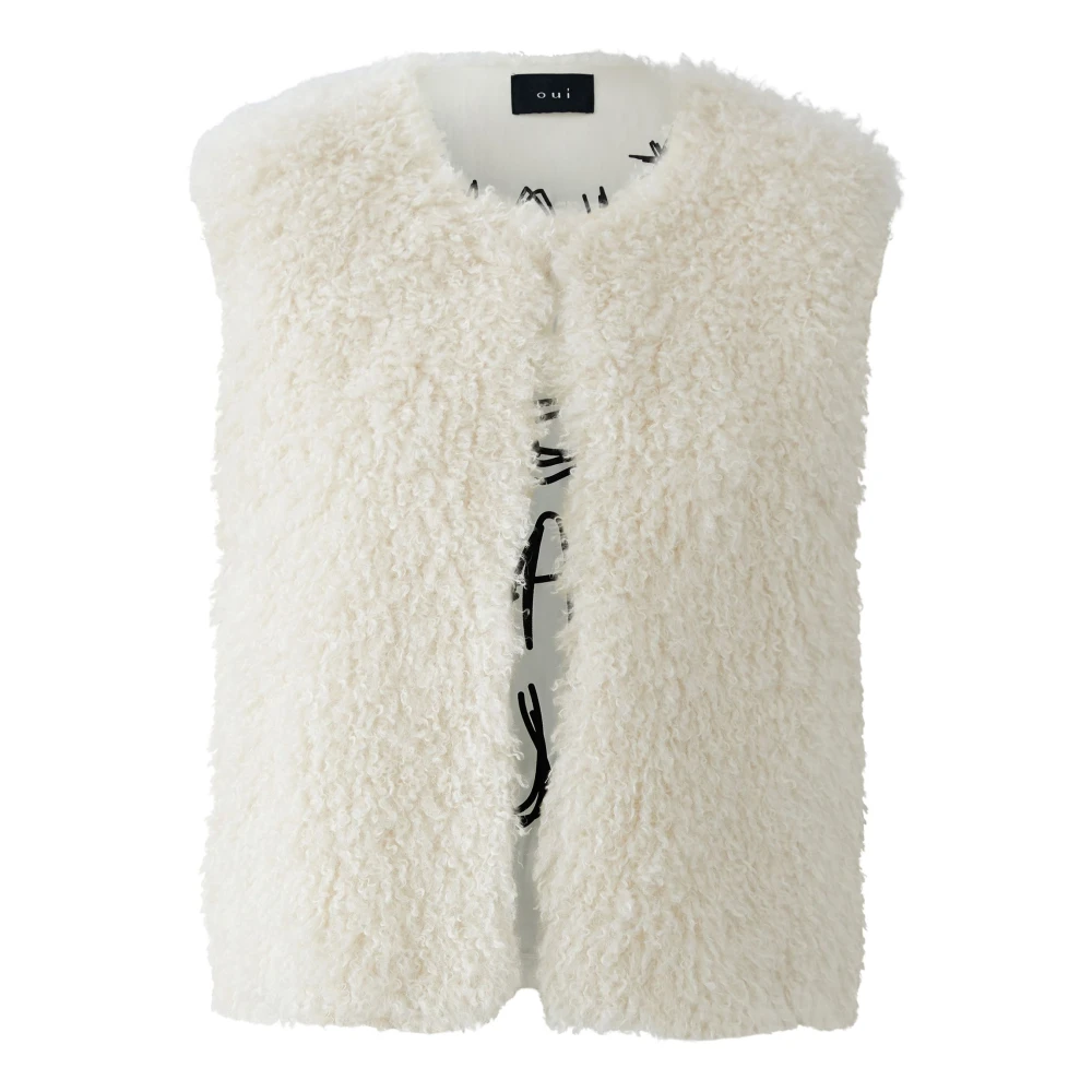 Oui - Jackets > Vests - White - Oui - Modalova