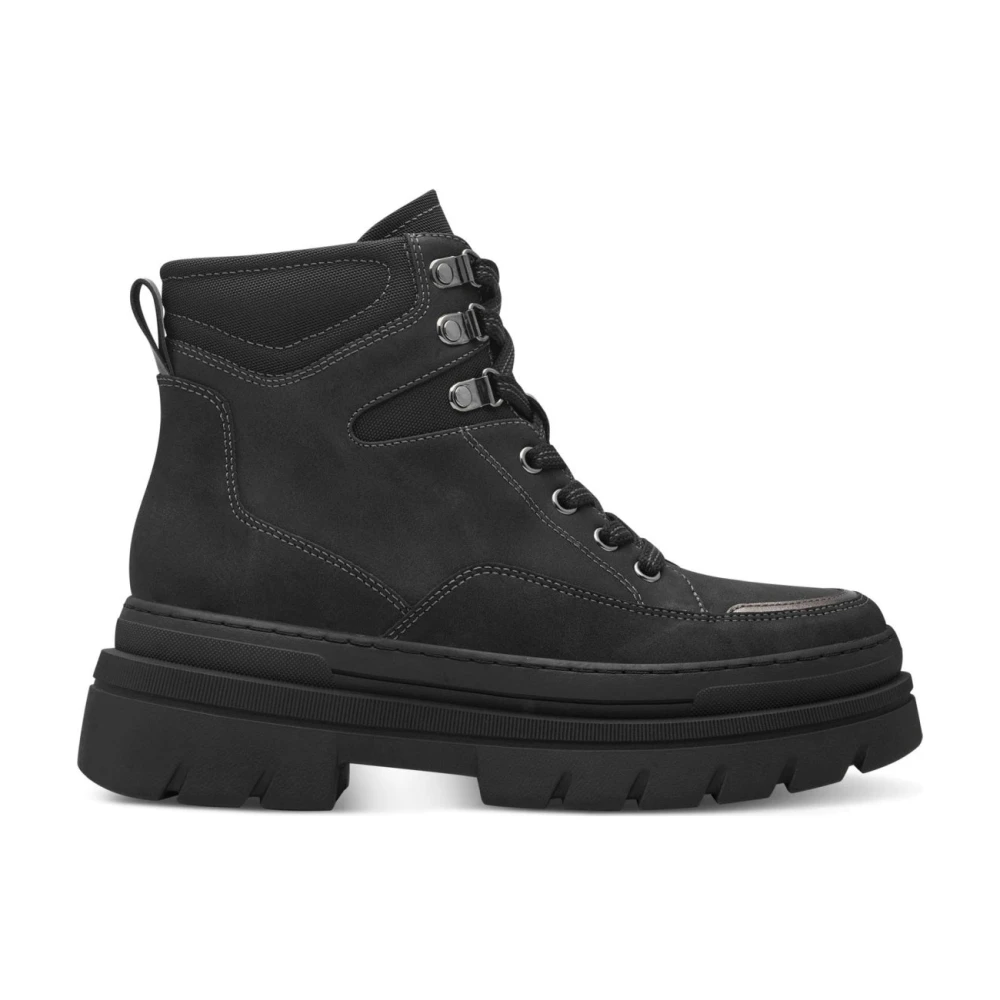 Marco Tozzi Women's Black Lace-Up Boots,, Ankle Boots For Size 5 Uk