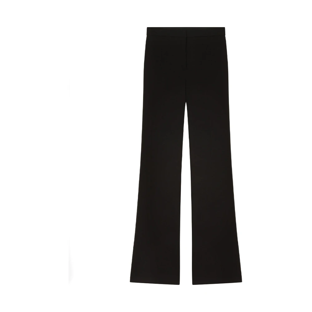 Pinko Women's Black Wide Trousers, L, Hulka Trousers