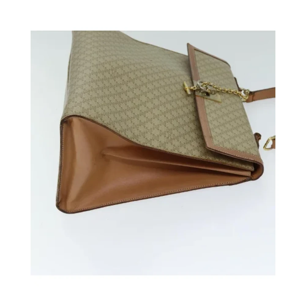 Celine Vintage Pre-owned Canvas handbags Beige Dames