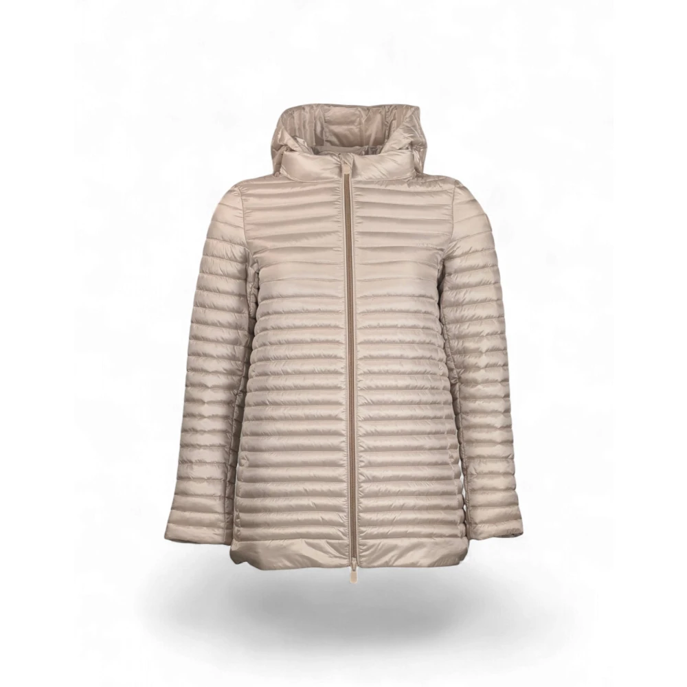 Save The Duck Women's Beige Alima Padded Jacket - Winter Jackets - L - Jackets