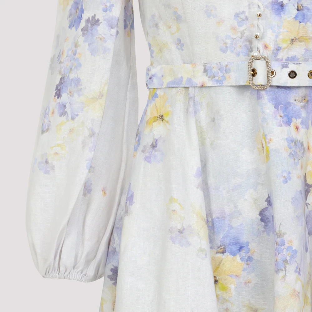 Zimmermann Bloemen Crush Mini Jurk Multicolor Dames