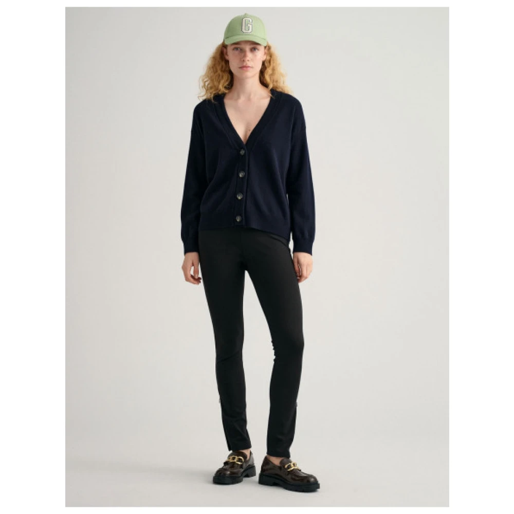 Gant Gebreid KnoopCardigan Blue Dames