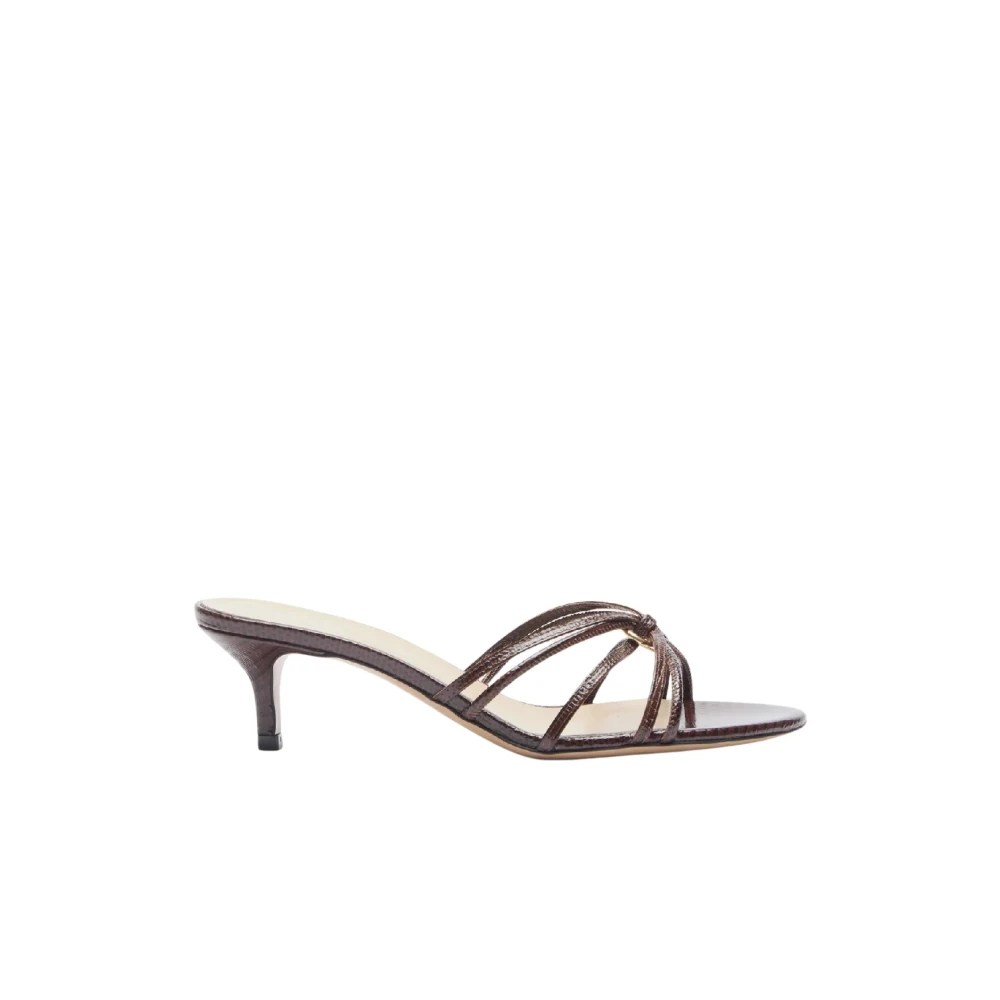 Le Monde Beryl Brown Heeled Mules, Female, 8 Uk, Strappy Sandal