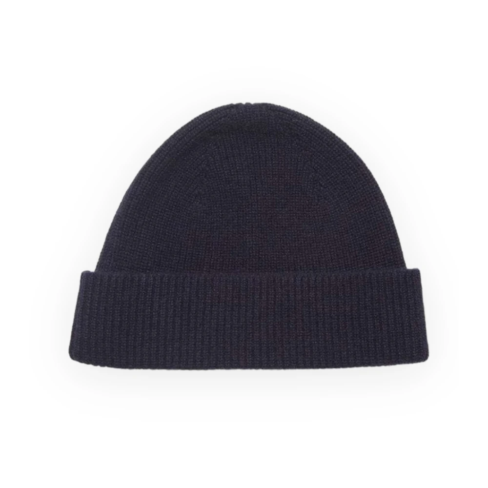 Ermenegildo Zegna Kasjmier Beanie Muts Blue Heren