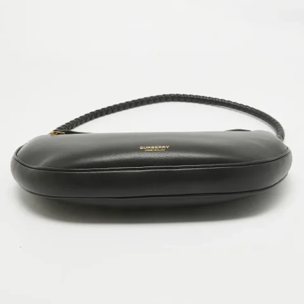 Burberry Vintage Pre-owned Leather shoulder-bags Black Dames