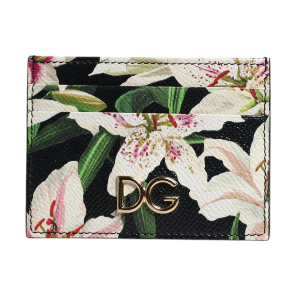 Dolce & Gabbana Bloemen leren kaarthouder Multicolor Dames