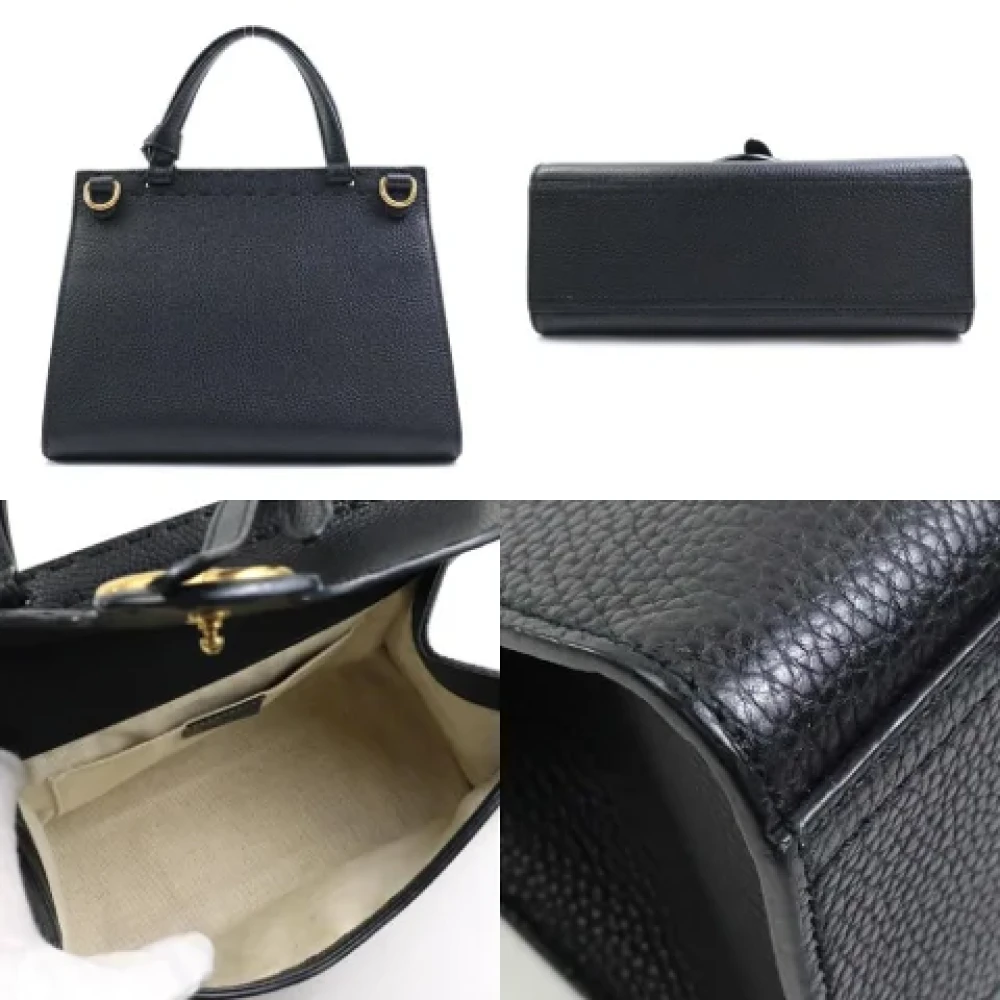 Gucci Vintage Pre-owned Fabric gucci-bags Black Dames
