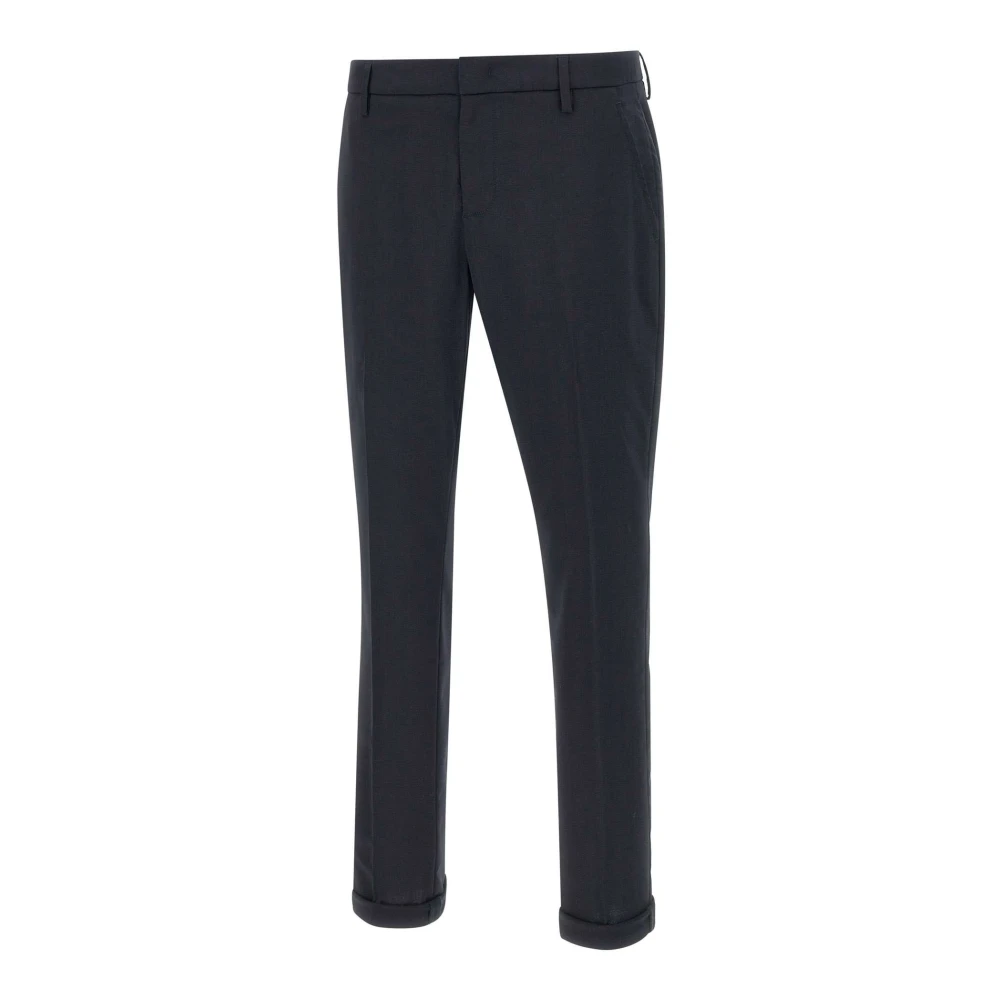 Dondup Men's Blue Slim-Fit Trousers, W33, Gaubert Trousers
