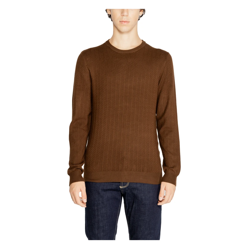 Antony Morato 3D Viscose Blend Herentrui Brown Heren