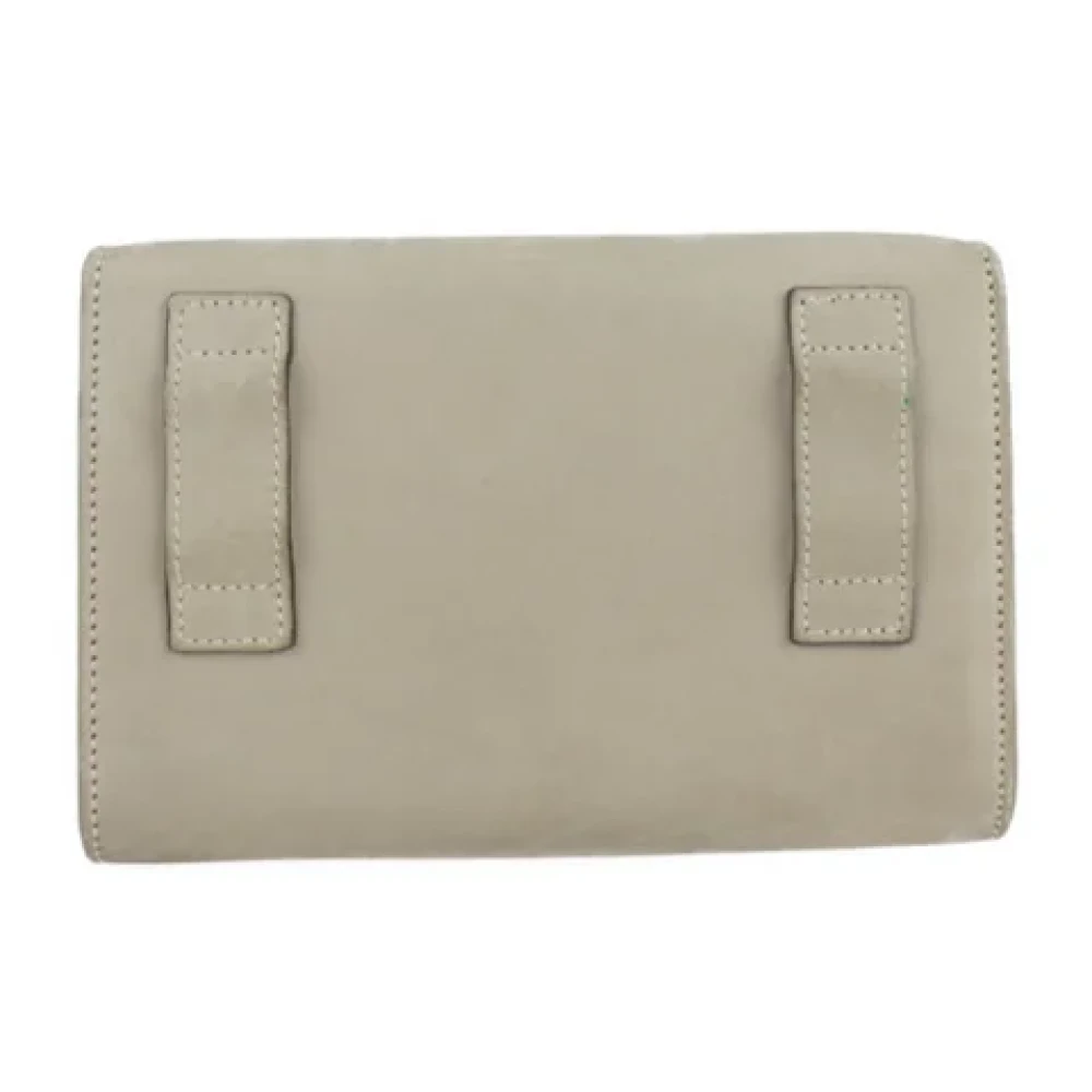 Salvatore Ferragamo Pre-owned Fabric shoulder-bags Beige Dames