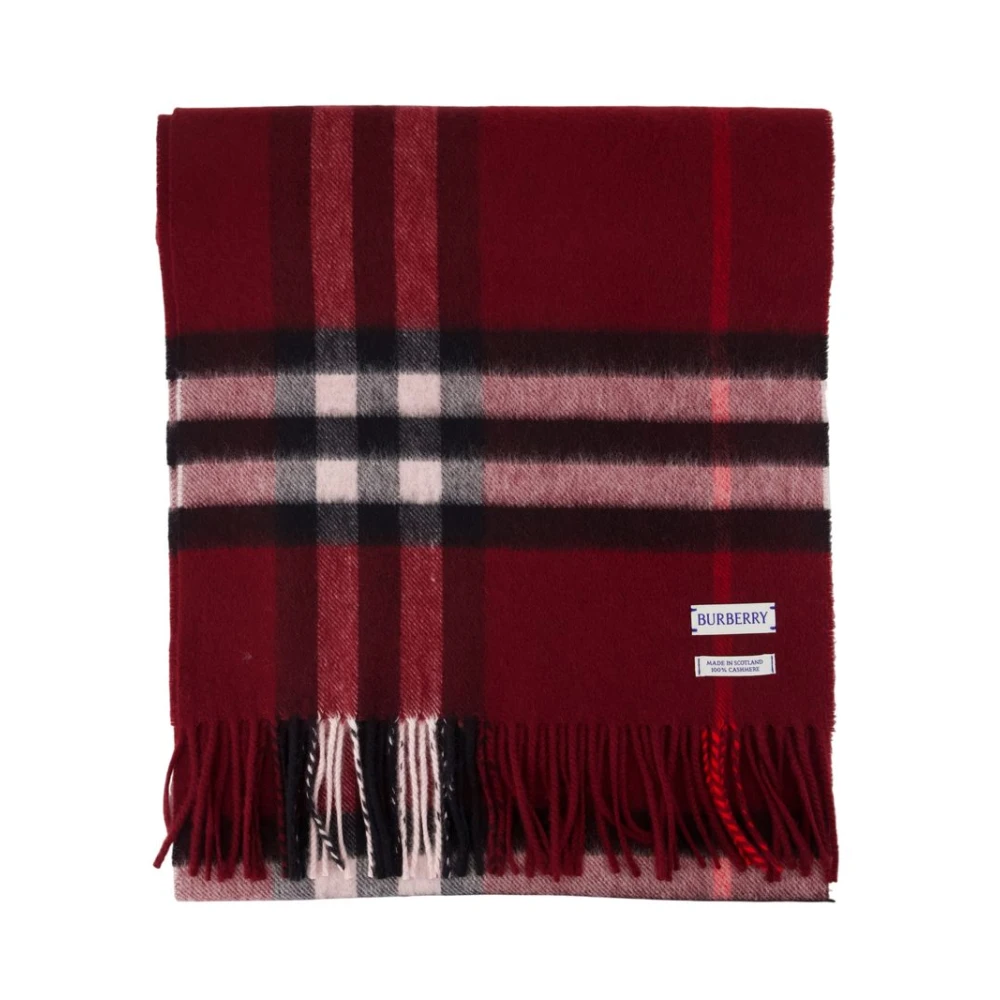 Burberry Unisex Red Giant Check Scarf
