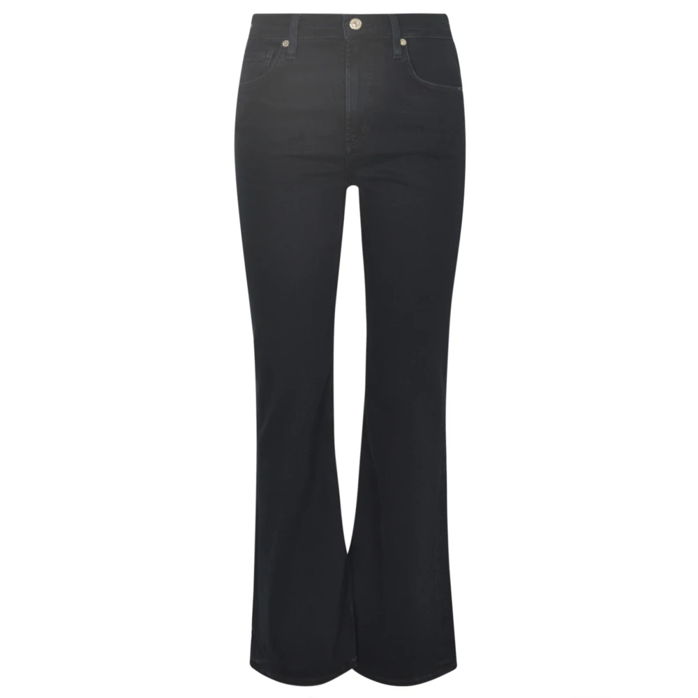 Citizens of Humanity Hoge Taille Flared Denim Jeans Black Dames