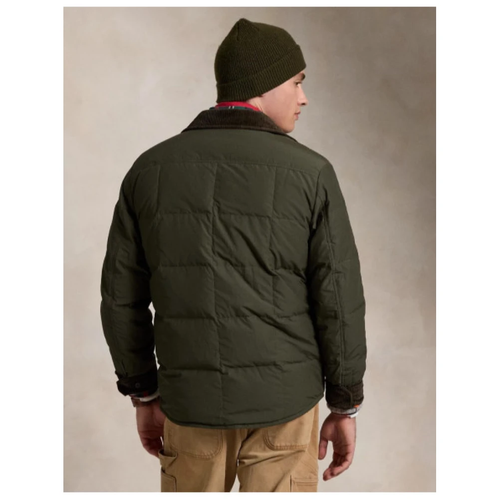 Polo Ralph Lauren Gewatteerde Ripstop en Fleece Jas Green Heren