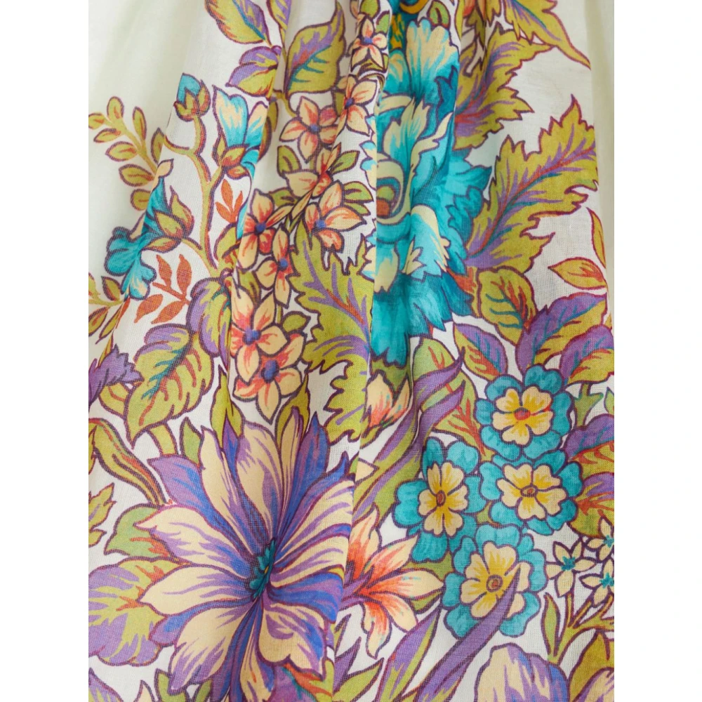 ETRO Bloemenprint Funnel Neck Shirt Multicolor Dames