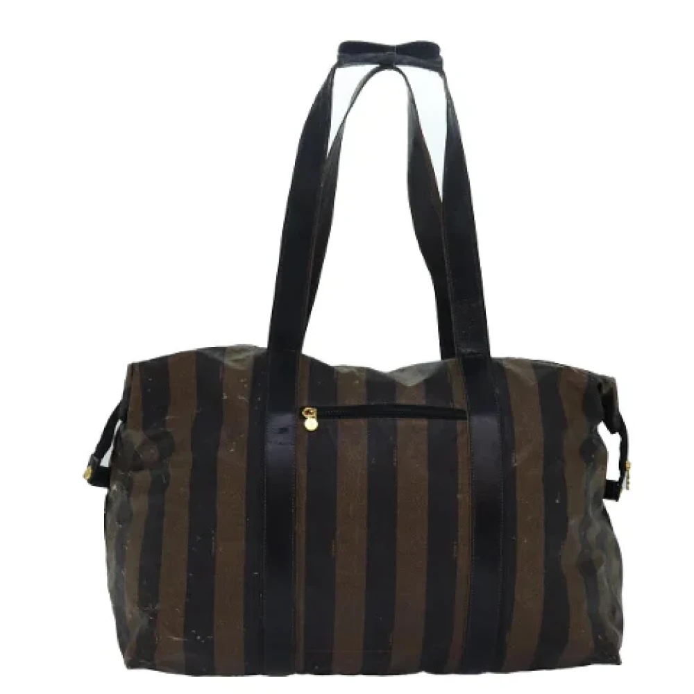 Fendi Vintage Pre-owned Nylon travel-bags Brown Dames
