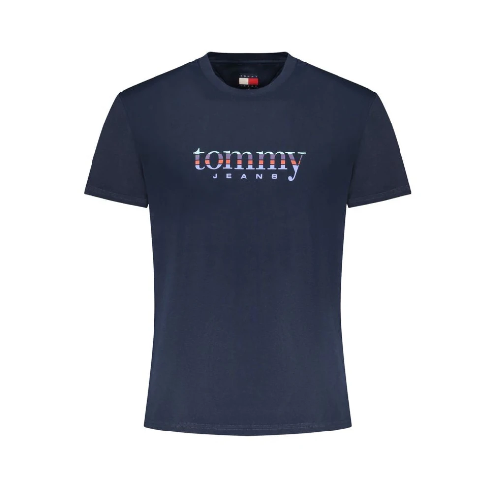 Tommy Hilfiger Men's Blue T-Shirts, M, Cotton T-Shirt