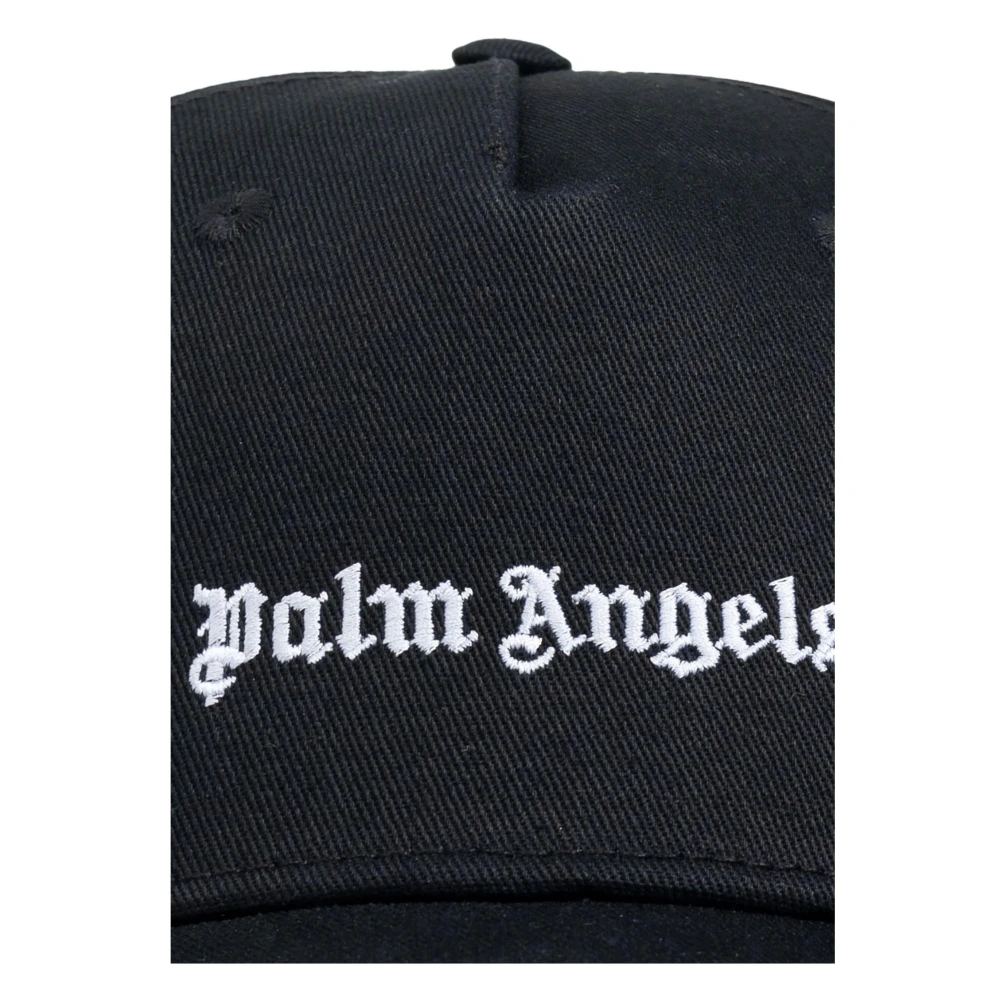 Palm Angels Zwarte Classic Logo Cap Black Dames