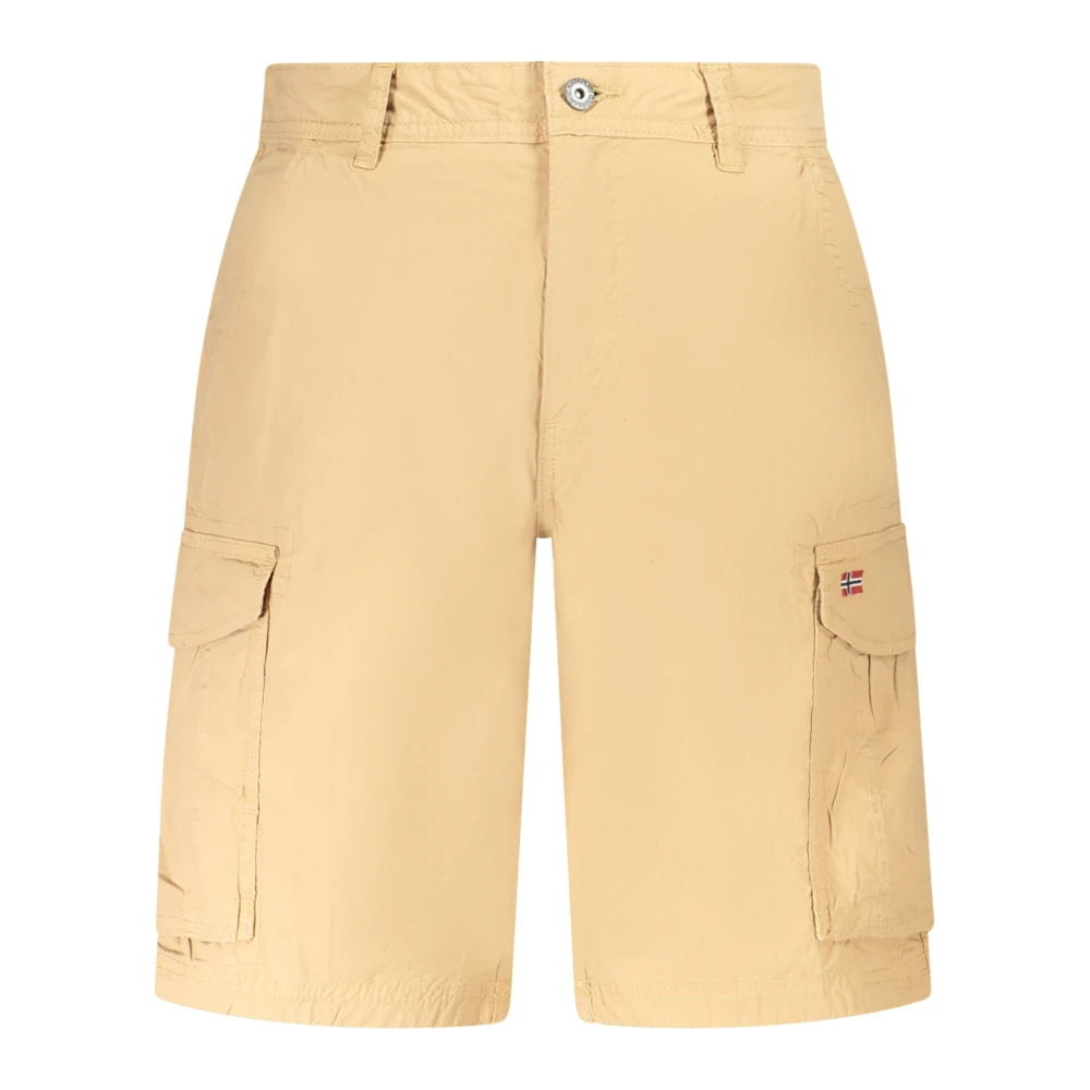 Napapijri Men's Beige Noto Bermuda Shorts - Casual Shorts - W30 - Shorts