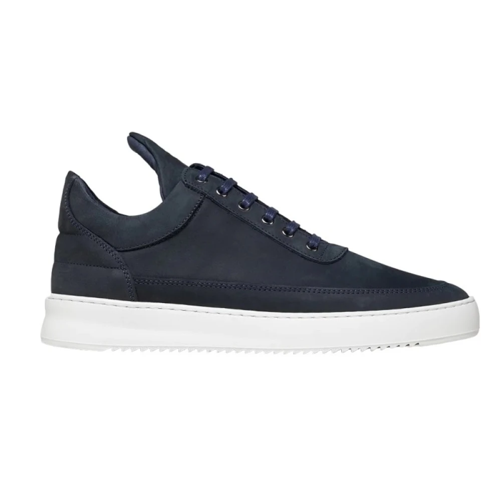 Filling Pieces Lage Top Ripple Nubuck Sneakers Blue Heren