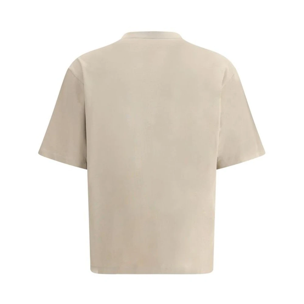 Dsquared2 Katoenen T-shirt met Monogram Print Beige Heren