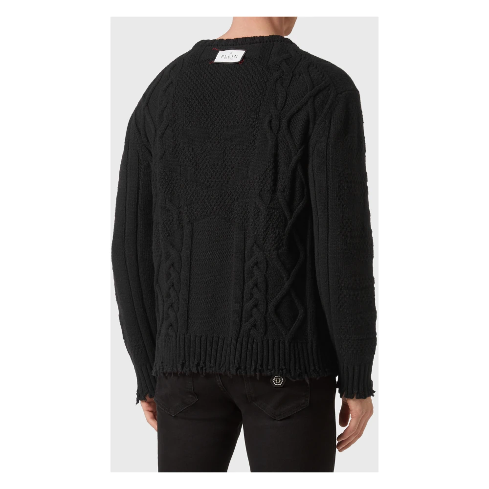 Philipp Plein Stijlvolle Sweater voor Heren Black Heren