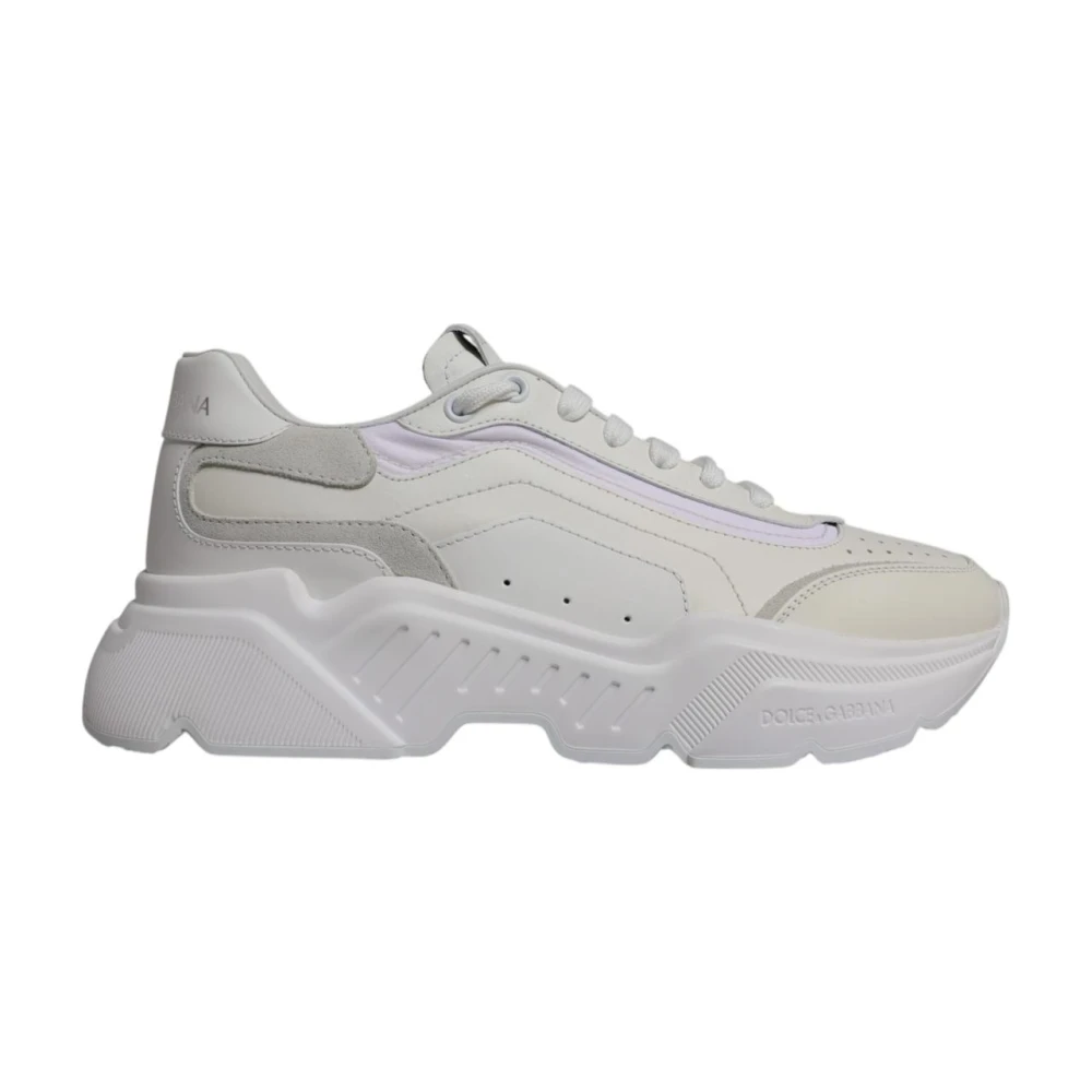 Dolce & Gabbana Men's White Chunky Sole Sneakers