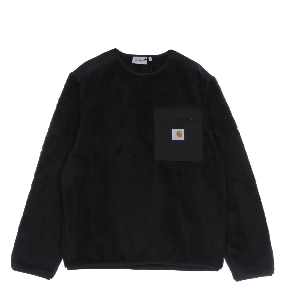 Carhartt WIP Zwarte Crewneck Sweatshirt met Ritszak Black Heren