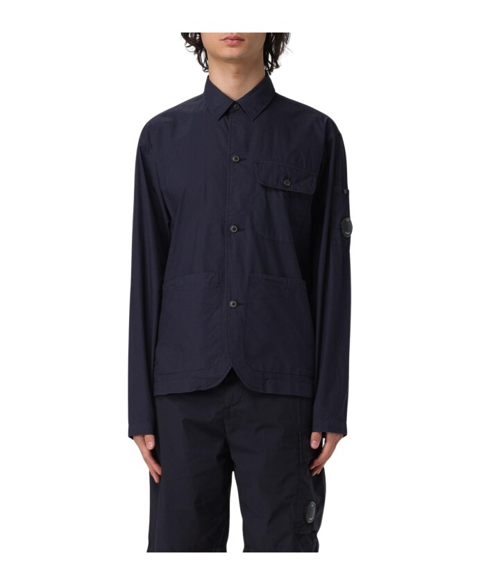 chemise-bleue-poche-coupe-decontractee